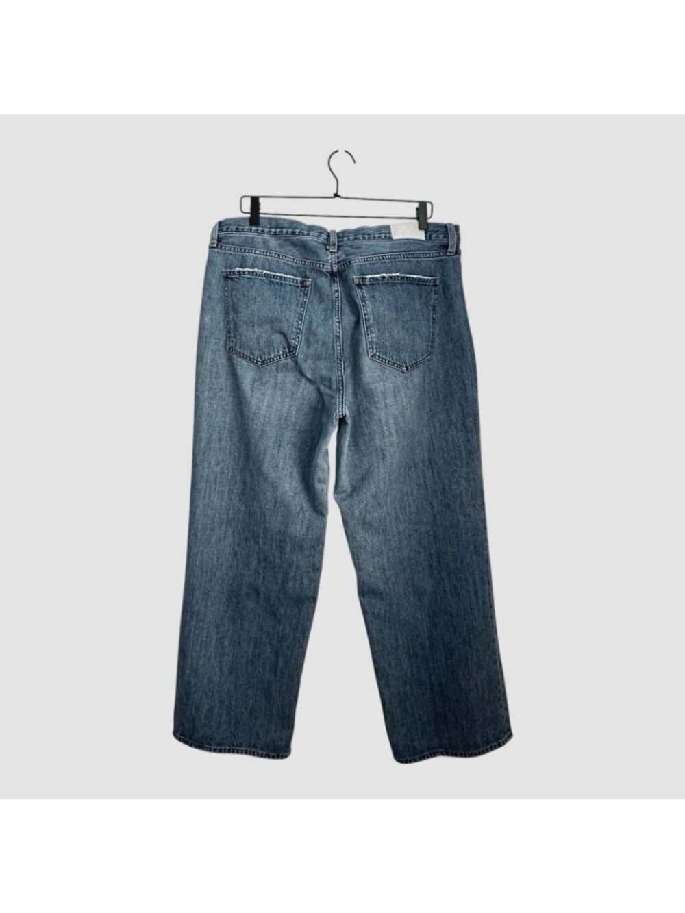 Pistola Donny Jeans Women’s Size 32 Blue Cotton High-Rise Relaxed Denim Pants - Picture 4 of 12